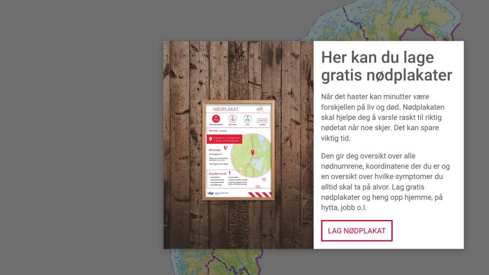 Lenke til artikkel: Lag nødplakat for hytta