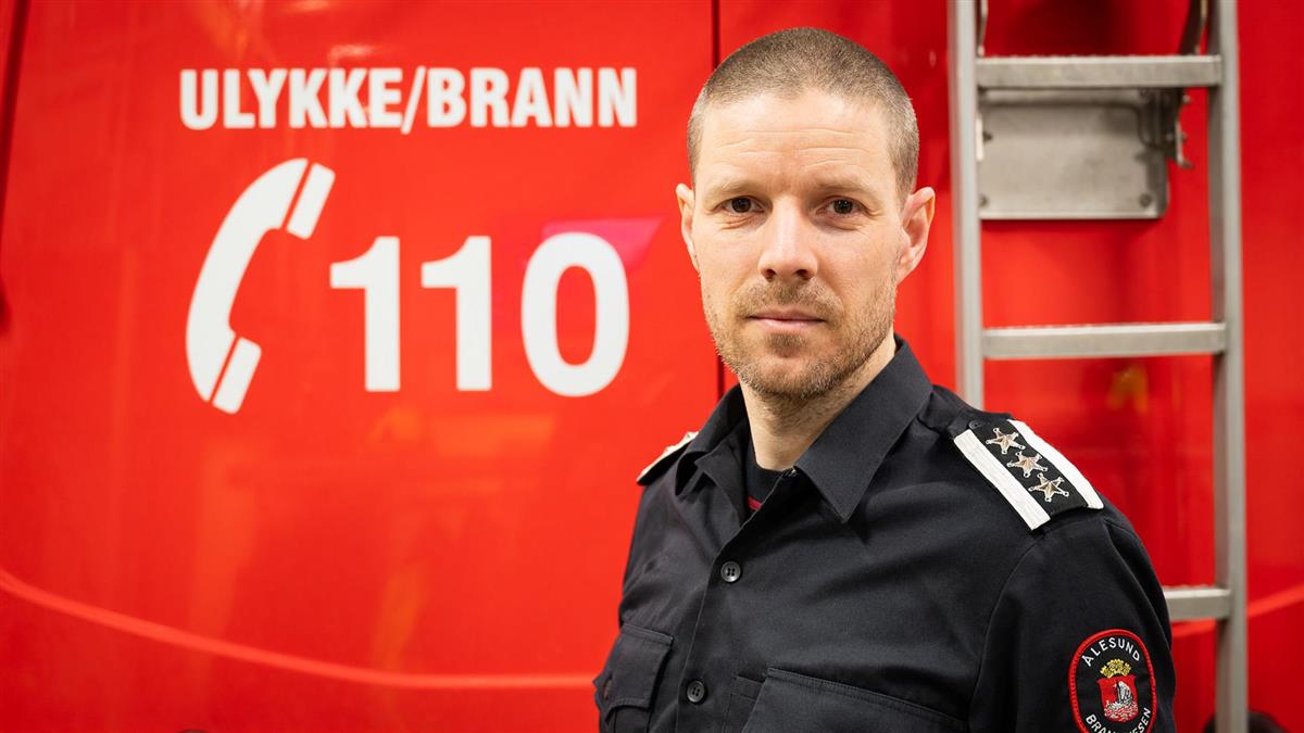 Brannsjef Sindre Egeness - Klikk for stort bilde